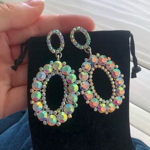 Iridescent Prom/Pageant Earrings